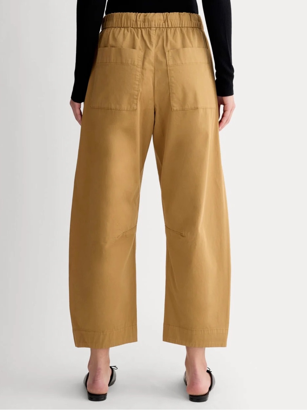 Everlane Easy Barrel Drawstring Pants in Oak Brown - Picture 4 of 10